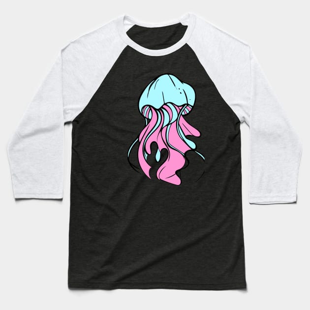 Jellyfish Baseball T-Shirt by SkloIlustrator
